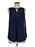 Gap 100% Polyester Blue Sleeveless Blouse Size L (tall) - photo 1