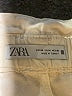 Zara 100% Cotton Solid Ivory Khaki Shorts Size 8 - photo 3