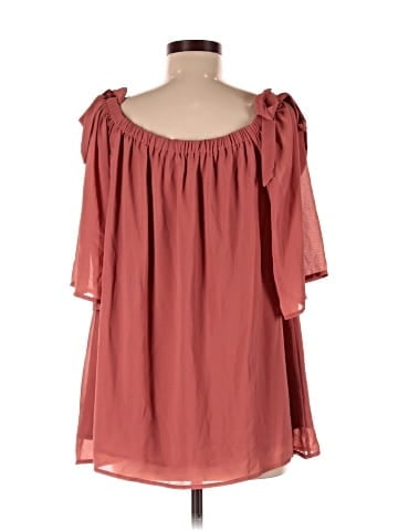 She + Sky 3/4 Sleeve Blouse (view 2)