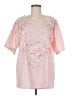 Unbranded Pink Short Sleeve Blouse Size M - photo 1