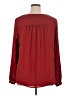 Torrid 100% Polyester Burgundy Long Sleeve Blouse Size 1X Plus (1) - photo 2