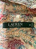 Lauren by Ralph Lauren 100% Cotton Paisley Tan Long Sleeve Blouse Size M - photo 7