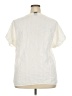 Matty M Ivory Short Sleeve Blouse Size XXL - photo 2
