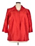 JBS 100% Polyester Red 3/4 Sleeve Blouse Size 2X - photo 1