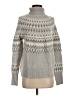 Vineyard Vines Chevron-herringbone Gray Turtleneck Sweater Size S - photo 1