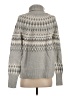 Vineyard Vines Chevron-herringbone Gray Turtleneck Sweater Size S - photo 2