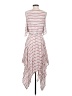 Dee Elly 100% Rayon Stripes White Cocktail Dress Size S - photo 2
