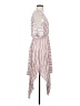 Dee Elly 100% Rayon Stripes White Cocktail Dress Size S - photo 4