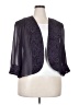 Maya Brooke Solid Purple Blazer Size 20 - photo 1