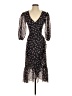 Ganni 100% Polyamide Black Cocktail Dress Size EU 36 / US 6 - photo 1