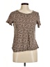 Bobeau 100% Cotton Brown Short Sleeve Blouse Size M - photo 1