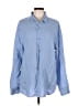 Gap 100% Linen Blue Long Sleeve Button-Down Shirt Size XL - photo 1