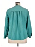 George 100% Polyester Teal Long Sleeve Blouse Size 1X - photo 2