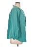 George 100% Polyester Teal Long Sleeve Blouse Size 1X - photo 4