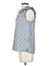 J.Crew 100% Cotton Blue Sleeveless Blouse Size 2 - photo 5