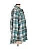 Eddie Bauer Plaid Teal Long Sleeve Blouse Size L - photo 4