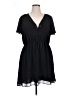 H&M 100% Polyester Solid Black Casual Dress Size XL - photo 1