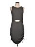 Unbranded Solid Gray Casual Dress Size L - photo 1