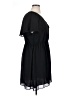 H&M 100% Polyester Solid Black Casual Dress Size XL - photo 4