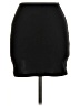 Just Polly Solid Black Casual Skirt Size M - photo 2