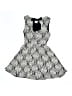 Speechless Graphic Silver Dress Size 7 - photo 2