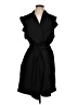 Calligraphie Solid Black Casual Dress Size L - photo 1