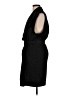 Calligraphie Solid Black Casual Dress Size L - photo 5