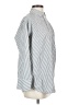 Everlane Stripes Silver Long Sleeve Button-Down Shirt Size 2 - photo 4