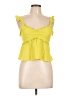 Timing Yellow Sleeveless Blouse Size L - photo 1