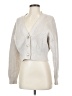 Babaton 100% Wool White Silver Wool Cardigan Size S - photo 1