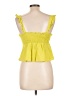Timing Yellow Sleeveless Blouse Size L - photo 2