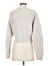 Babaton 100% Wool White Silver Wool Cardigan Size S - photo 2