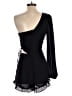 Lulus 100% Polyester Solid Black Romper Size S - photo 2