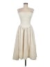 Assorted Brands Solid Ivory Cocktail Dress Size M - photo 1