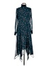 DKNY 100% Polyester Teal Casual Dress Size 8 - photo 1