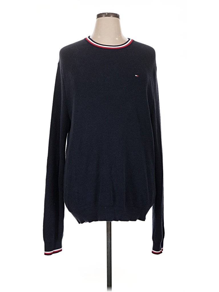 Pre-owned Tommy Hilfiger Pullover Sweater In Blue