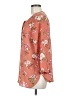 Grace 100% Polyester Floral Orange 3/4 Sleeve Blouse Size M - photo 5