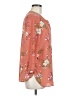 Grace 100% Polyester Floral Orange 3/4 Sleeve Blouse Size M - photo 4