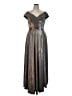 Assorted Brands Metallic Silver Cocktail Dress Size 16 - photo 1