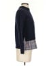Joseph Checkered-gingham Blue Wool Pullover Sweater Size XS - photo 4