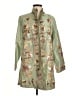 Coldwater Creek 100% Silk Green Raincoat Size M (petite) - photo 1