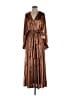 Aura Brown Casual Dress Size XS - photo 1