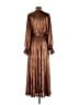 Aura Brown Casual Dress Size XS - photo 2