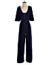 Marina Solid Blue Jumpsuit Size 8 - photo 1