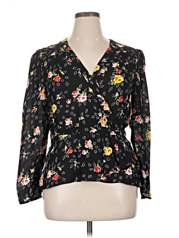 Veronica Beard 3/4 Sleeve Silk Top (view 1)