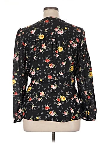 Veronica Beard 3/4 Sleeve Silk Top (view 2)