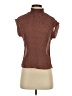 Monteau 100% Polyester Brown Short Sleeve Top Size S - photo 1