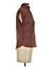 Monteau 100% Polyester Brown Short Sleeve Top Size S - photo 4
