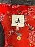 CAbi 100% Polyester Red Sleeveless Blouse Size M - photo 7