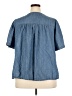 Jane and Delancey 100% Cotton Blue Short Sleeve Blouse Size 2X - photo 2